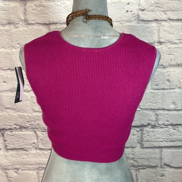 NWT Wild Fable woven front twist crop top blouse - Picture 4 of 8